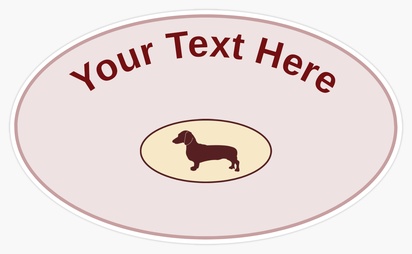 Design Preview for Design Gallery: Dog Breeders Bumper Stickers, Oval - 7.6 x 12.7 cm
