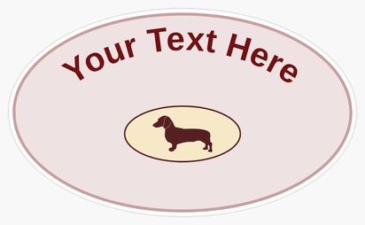 Design Preview for Design Gallery: Animals Bumper Stickers, Oval - 7.6 x 12.7 cm