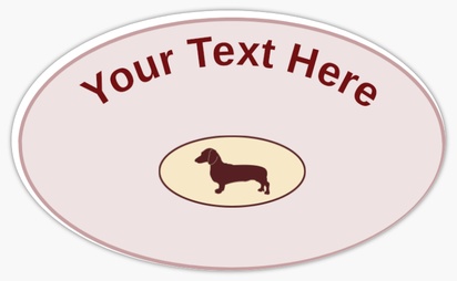 Design Preview for Design Gallery: Animals & Pet Care Bumper Stickers, Oval