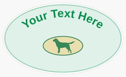 Design Preview for Templates for Conservative Bumper Stickers , Oval - 7.6 x 12.7 cm