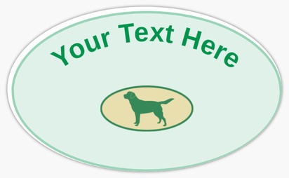 Design Preview for Design Gallery: Animals & Pet Care Bumper Stickers, Oval