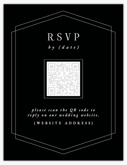 Design Preview for Design Gallery: Vintage RSVP Cards, 13.9 x 10.7 cm