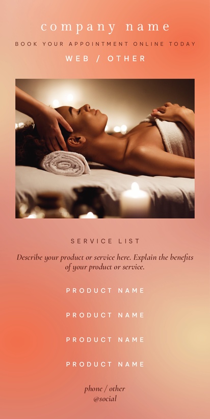 Design Preview for Templates for Beauty & Spa Vinyl Banners , 122 x 244 cm