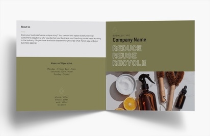 Design Preview for Design Gallery: Groceries Folded Leaflets, Bi-fold Square (148 x 148 mm)