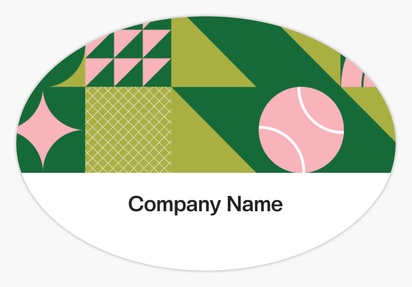 Design Preview for Design Gallery: Sports Product & Packaging Labels, Oval  7.6 x 5.1 cm 