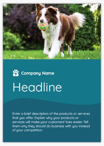Design Preview for Templates for Animals & Pet Care Flyers and Pamphlets ,  No fold A6
