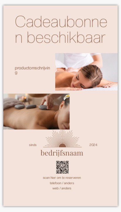 Voorvertoning ontwerp voor Ontwerpgalerij: Massage en reflexologie Roll-up banners, 118 x 206 cm Economy