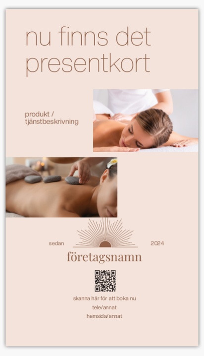 Förhandsgranskning av design för Designgalleri: Massage & friskvård Roll-ups, 118 x 206 cm Ekonomi