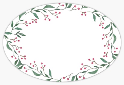 Design Preview for Catering Food Labels: Templates and Designs, 7.6 x 5.1 cm Oval