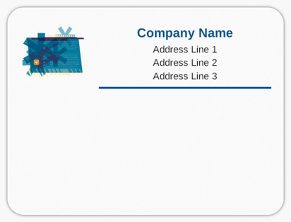 Design Preview for Design Gallery: Internet Communications Mailing Labels, 10 x 7.5 cm