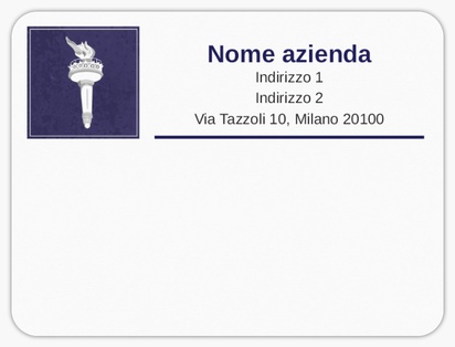Anteprima design per Galleria di design: etichette postali per giurisprudenza, pubblica sicurezza e politica, 10 x 7,5 cm