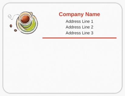 Design Preview for Design Gallery: Restaurants Mailing Labels, 10 x 7.5 cm