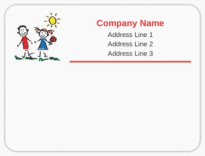 Design Preview for Design Gallery: Childcare & Early Education Mailing Labels, 10 x 7.5 cm