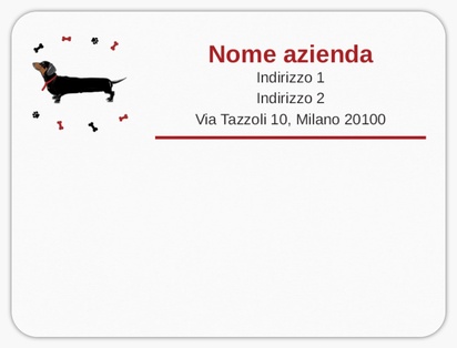 Anteprima design per Galleria di design: etichette postali per animali domestici, 10 x 7,5 cm