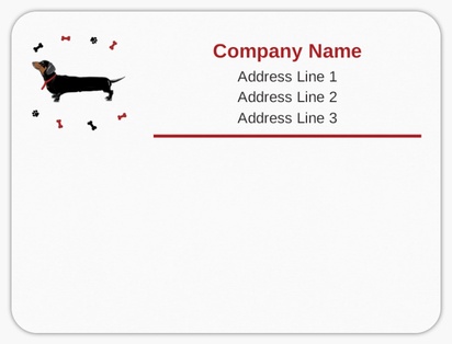 A hot dog verticale red black design for Animals & Pet Care