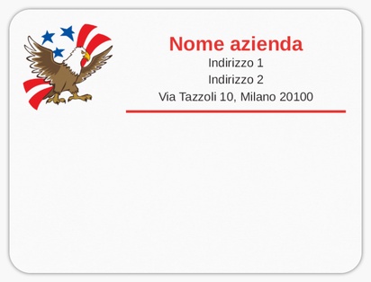 Anteprima design per Galleria di design: etichette postali per patriottico e militare, 10 x 7,5 cm