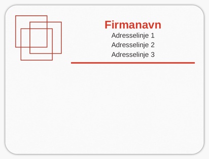 Forhåndsvisning af design for Designgalleri: Finans og forsikring Postlabels, 10 x 7,5 cm