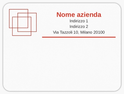 Anteprima design per Galleria di design: etichette postali per classico, 10 x 7,5 cm