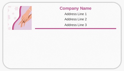Design Preview for Design Gallery: Nail Salons Mailing Labels, 8.7 x 4.9 cm