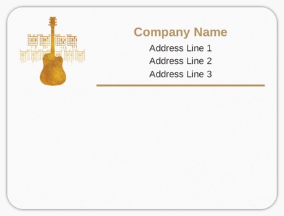 Design Preview for Design Gallery: Music Mailing Labels, 10 x 7.5 cm