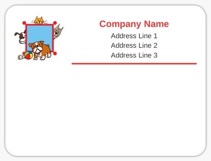 Design Preview for Design Gallery: Animals & Pet Care Mailing Labels, 10.2 x 7.6 cm