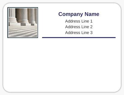 Design Preview for Design Gallery: Conservative Mailing Labels, 10.2 x 7.6 cm