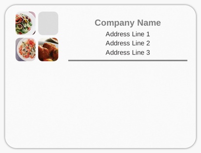 Design Preview for Design Gallery: Food Catering Mailing Labels, 10 x 7.5 cm