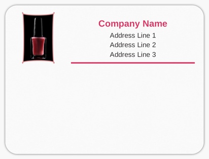 Design Preview for Design Gallery: Nail Salons Mailing Labels, 10 x 7.5 cm