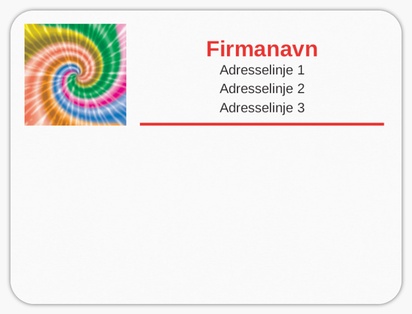 Forhåndsvisning af design for Designgalleri: Fed og farverig Postlabels, 10 x 7,5 cm