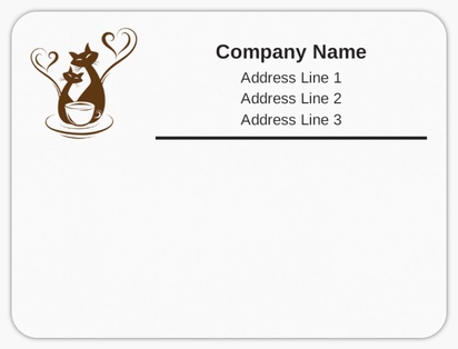 Design Preview for Design Gallery: Coffee Shops Mailing Labels, 10 x 7.5 cm