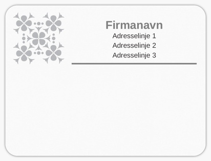 Forhåndsvisning af design for Designgalleri: Moderne og enkel Postlabels, 10 x 7,5 cm