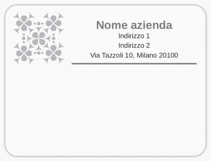Anteprima design per Galleria di design: etichette postali per moderno e semplice, 10 x 7,5 cm