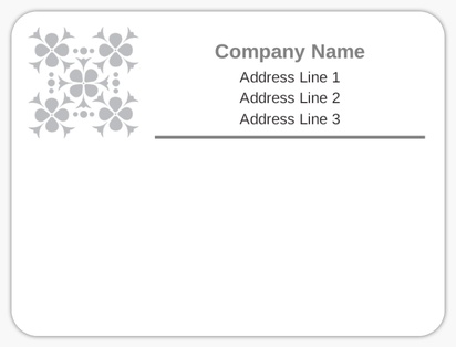 Design Preview for Design Gallery: Elegant Mailing Labels, 10.2 x 7.6 cm