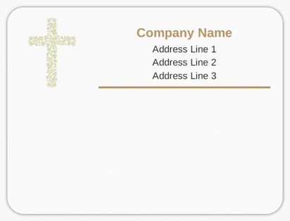 Design Preview for Design Gallery: Religious & Spiritual Mailing Labels, 10 x 7.5 cm