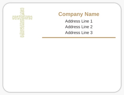 Design Preview for Design Gallery: Religious & Spiritual Mailing Labels, 10.2 x 7.6 cm