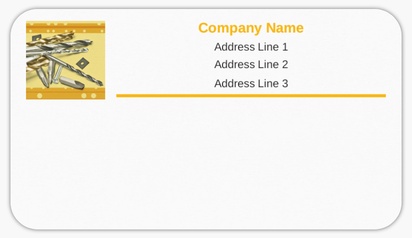 Design Preview for Design Gallery: Handyman Mailing Labels, 8.7 x 4.9 cm