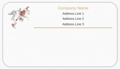 Design Preview for Design Gallery: Art & Entertainment Mailing Labels, 8.7 x 4.9 cm