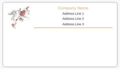 Design Preview for Design Gallery: Beauty & Spa Mailing Labels, 8.7 x 4.9 cm