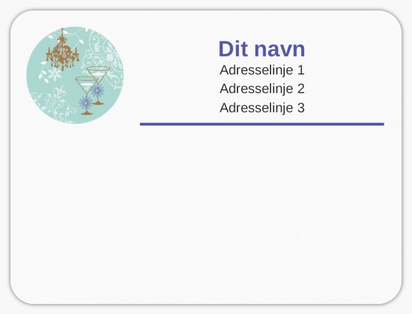 Forhåndsvisning af design for Designgalleri: Jul og højtider Postlabels, 10 x 7,5 cm