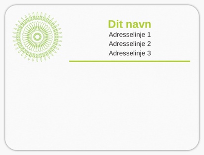 Forhåndsvisning af design for Designgalleri: Moderne og enkel Postlabels, 10 x 7,5 cm