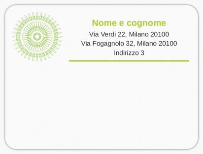 Anteprima design per Galleria di design: etichette postali per vacanze, 10 x 7,5 cm