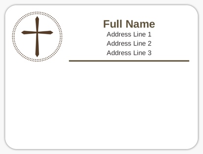 Design Preview for Design Gallery: Religious & Spiritual Mailing Labels, 10.2 x 7.6 cm