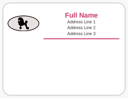 Design Preview for Design Gallery: Animals & Pet Care Mailing Labels, 10.2 x 7.6 cm