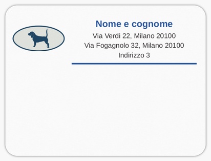 Anteprima design per Galleria di design: etichette postali per animali domestici, 10 x 7,5 cm