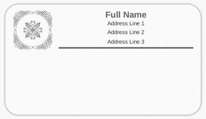 Design Preview for Design Gallery: Elegant Mailing Labels, 8.7 x 4.9 cm