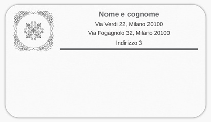 Anteprima design per Galleria di design: etichette postali per classico, 8,7 x 4,9 cm
