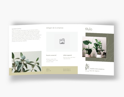 Vista previa del diseño de Galería de diseños de folletos plegados para naturaleza y paisajes, Tríptico A5 (148 x 210 mm)