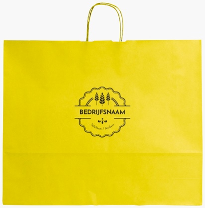 Voorvertoning ontwerp voor Ontwerpgalerij: Traditioneel en klassiek Effen kleur papieren tassen, XL (54 x 14 x 45 cm)