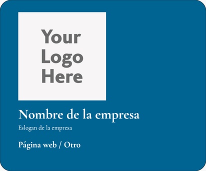 Un llano simple diseño azul para Empresas con 1 imágenes