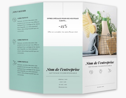 Aperçu du graphisme pour Galerie de modèles : menus pour commerce, Trois volets à plis roulés